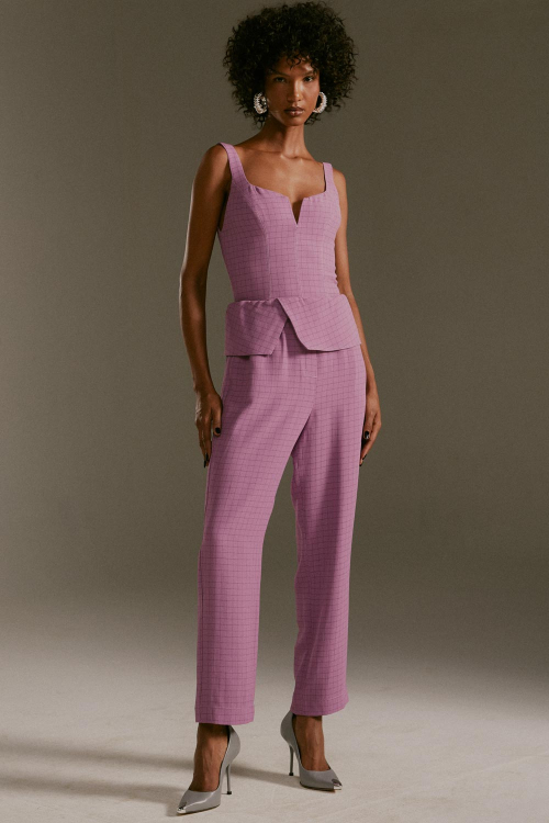 CALÇA CREPE GRID
