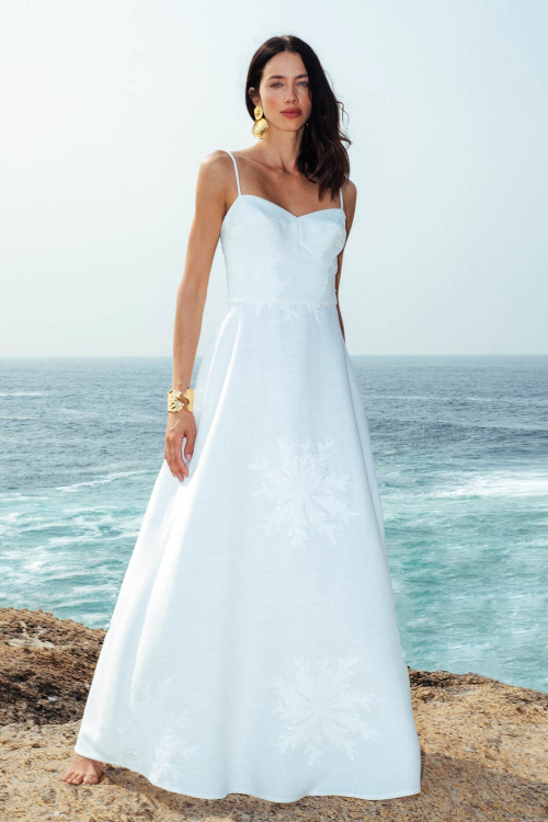 VESTIDO LONGO LINHO