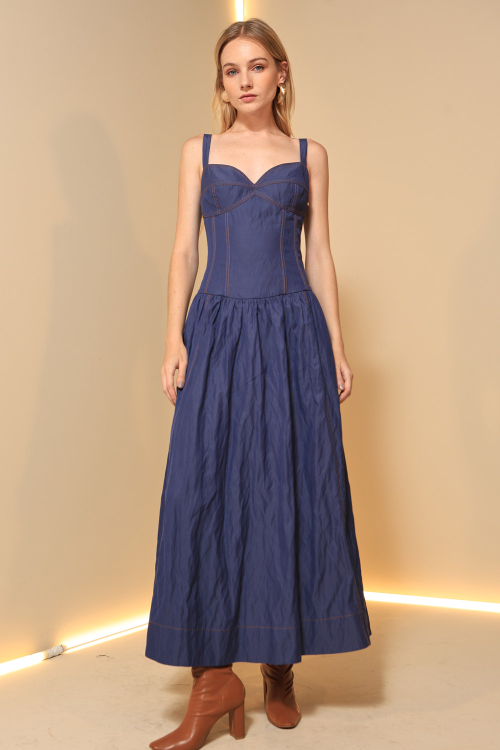 VESTIDO MIDI ALGODÃO CHARLOTTE