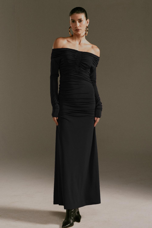 VESTIDO DRAPEADO ISA