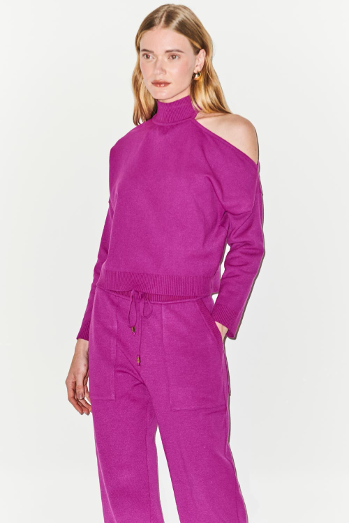 BLUSA TRICOT ASSIMÉTRICA BAUSI