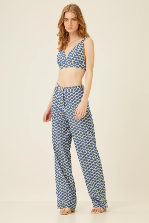 CALÇA ALGODÃO BORDADO NENA