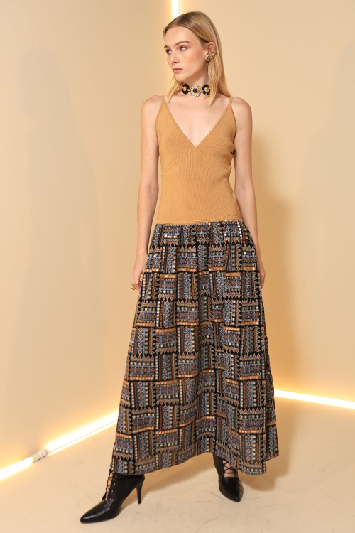 VESTIDO MIDI VOIL ROMANE