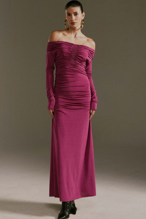 VESTIDO DRAPEADO ISA