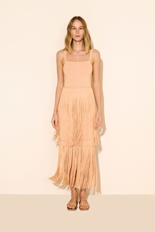 VESTIDO TRICOT FRANJAS