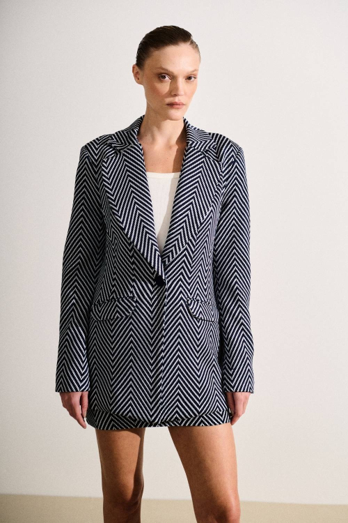 BLAZER TRICOT CHEVRON
