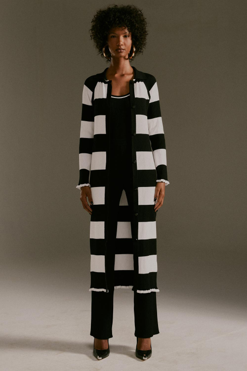 MAXI CARDIGAN STRIPE