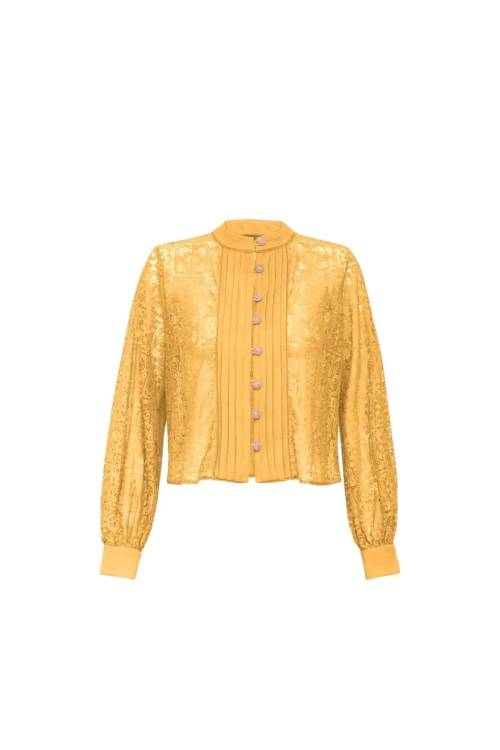 BLUSA RENDA AMARILIS AMARELO