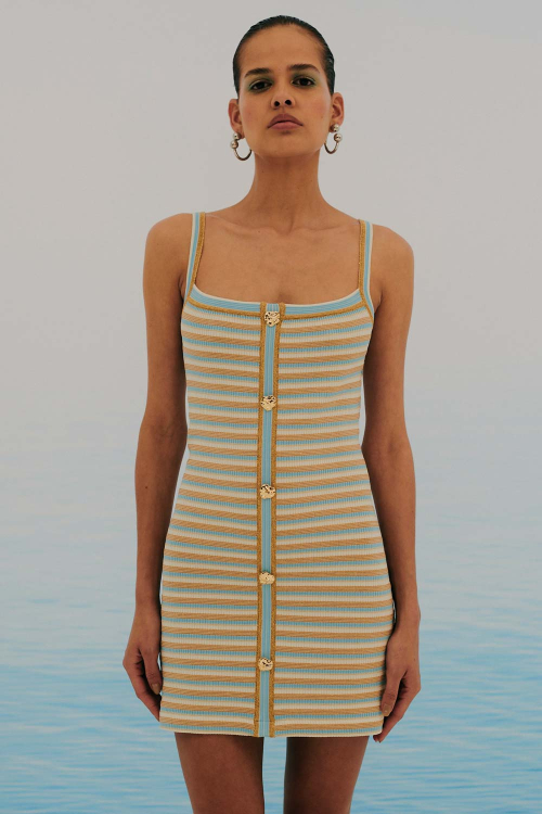 VESTIDO MINI TRICOT NAVY