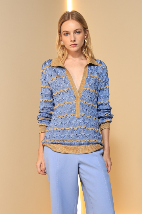 BLUSA TRICOT LISTRAS