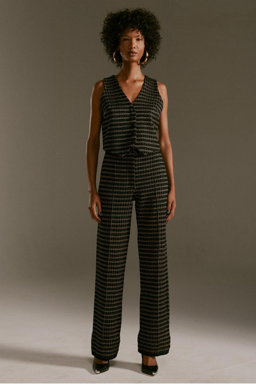 CALÇA TRICOT GRID