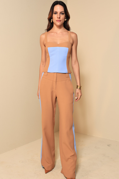TOP CREPE BICOLOR MARGOT