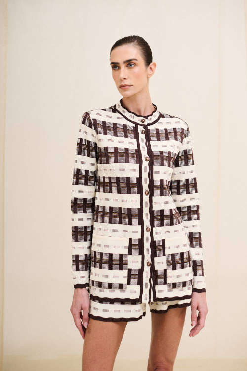 CARDIGAN TRICOT MADRAS