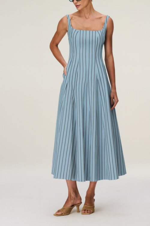 VESTIDO COTTON NAVY