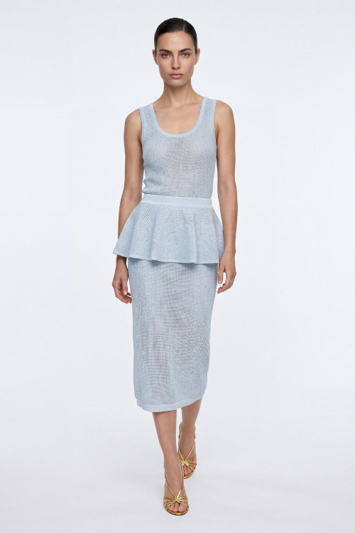 SAIA TRICOT PEPLUM