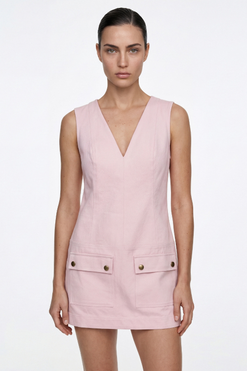 VESTIDO MINI SARJA ESME