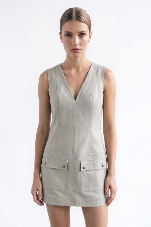 VESTIDO MINI SARJA ESME
