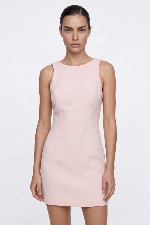 VESTIDO MINI CREPE LIS