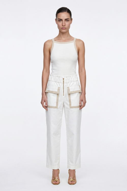 CALÇA CLOCHARD BICOLOR