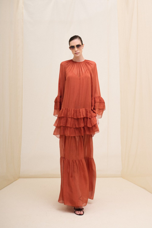 VESTIDO LONGO SEDA ELISE