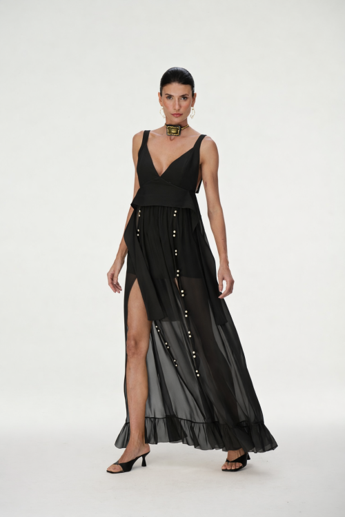 VESTIDO LONGO SEDA KALI