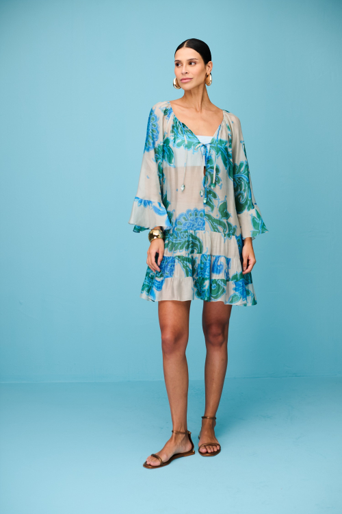 VESTIDO VOIL PAISLEY OCEAN