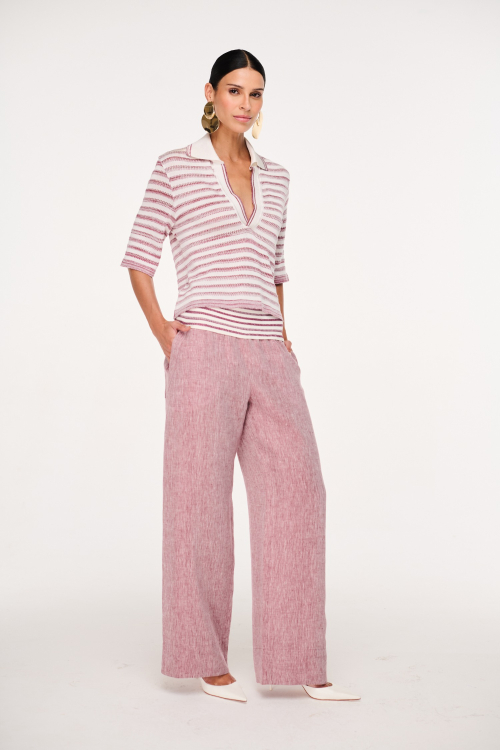 CALÇA LINHO STRIPE