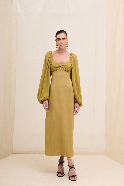 VESTIDO CREPE VICHY