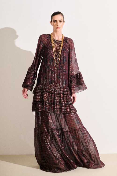 VESTIDO SEDA IKAT