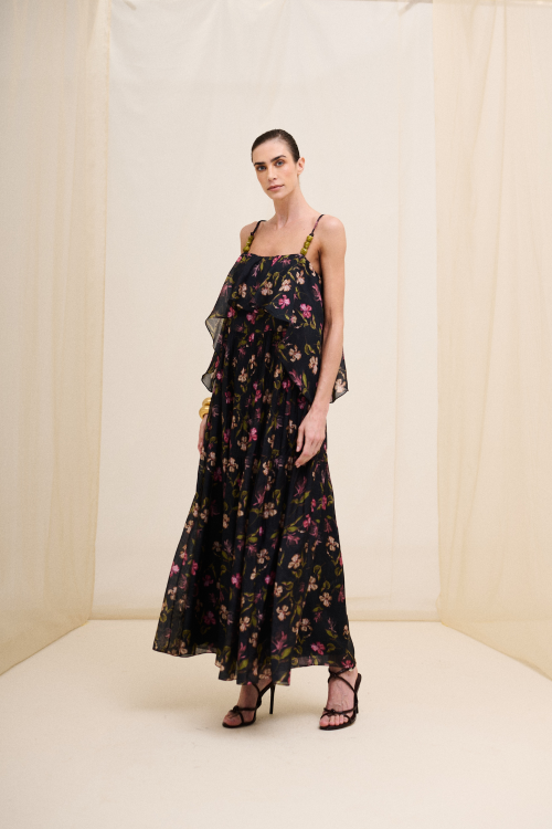 VESTIDO ALÇA VOIL TULERIES
