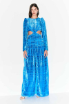 VESTIDO LONGO VELUDO LIN