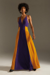 VESTIDO BICOLOR SEDA SIRIUS