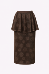 SAIA PEPLUM TRICOT POIS