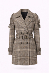 TRENCH COAT TWEED PLAID