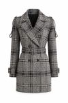TRENCH COAT TWEED PLAID