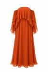 VESTIDO BABADOS SEDA GAIA