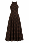VESTIDO CAVADO TRICOT POIS