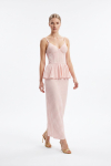 VESTIDO TRICOT PEPLUM LACE 