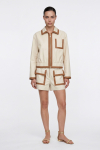 SHORT CLOCHARD BICOLOR