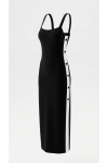 VESTIDO CREPE BICOLOR